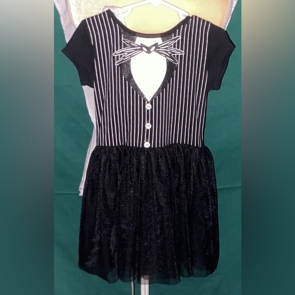🎃Halloween Costume Nightmare Before Christmas Jack Skellington Girls Sz Small - Picture 2 of 4